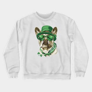 French Bulldog Leprechaun Dog St. Patricks Day Crewneck Sweatshirt